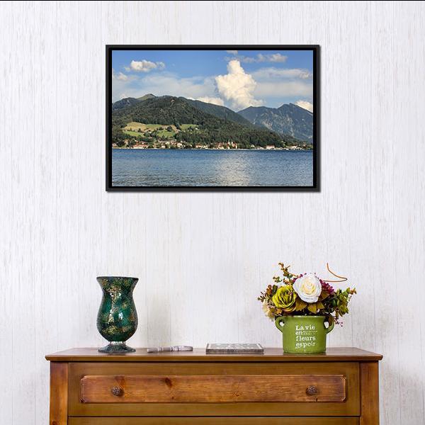Lake In Summer Panoramic Canvas Wall Art-1 Piece-36" x 12"-Tiaracle