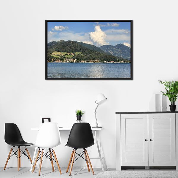 Lake In Summer Panoramic Canvas Wall Art-1 Piece-36" x 12"-Tiaracle