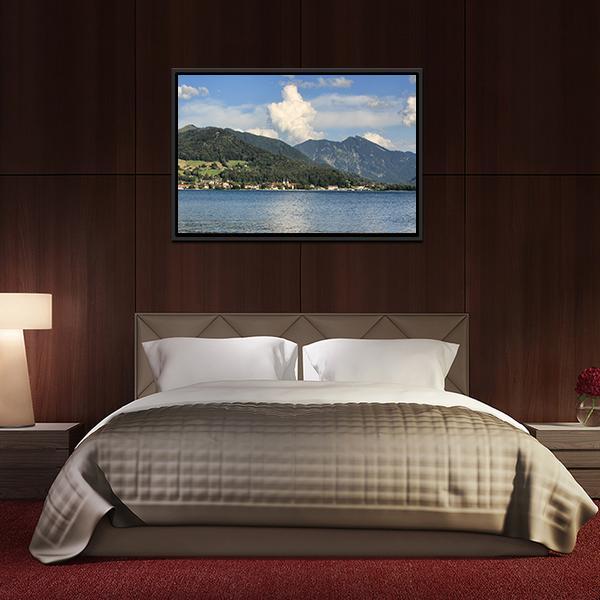 Lake In Summer Panoramic Canvas Wall Art-1 Piece-36" x 12"-Tiaracle