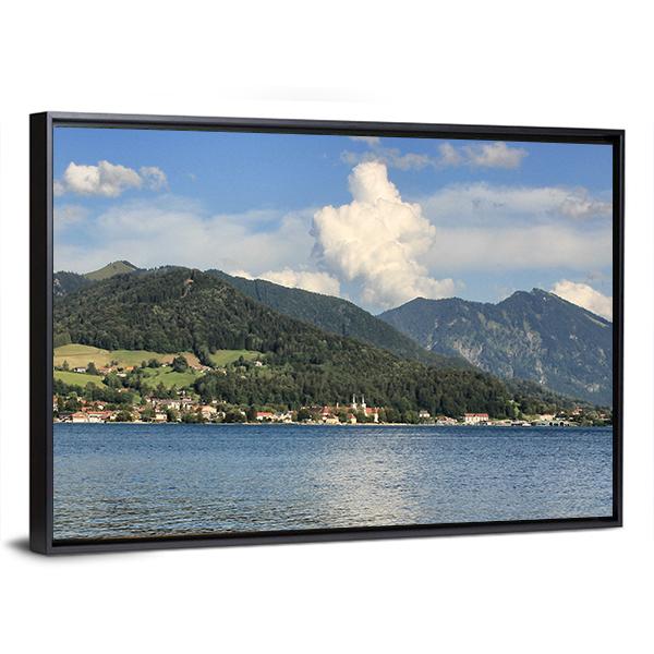 Lake In Summer Panoramic Canvas Wall Art-1 Piece-36" x 12"-Tiaracle