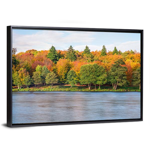 Lake In Virginia Canvas Wall Art-5 Horizontal-Gallery Wrap-22" x 12"-Tiaracle