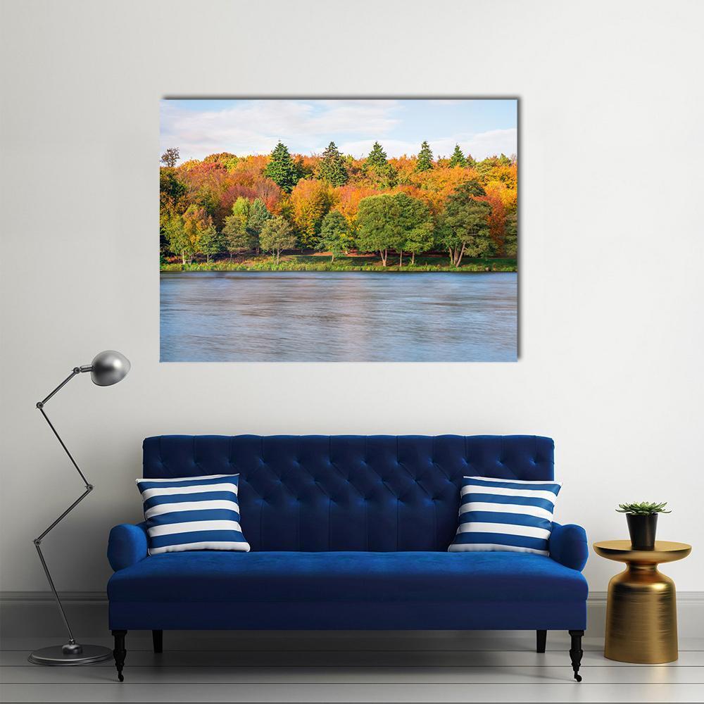 Lake In Virginia Canvas Wall Art-1 Piece-Gallery Wrap-48" x 32"-Tiaracle
