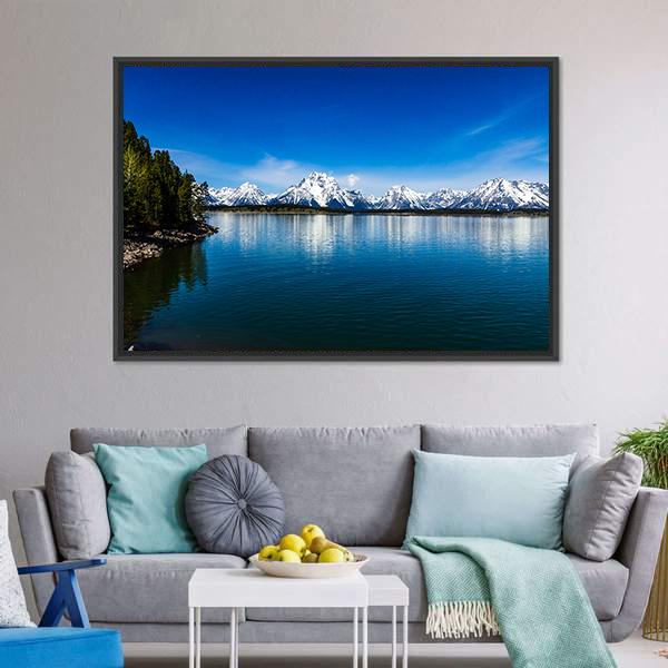 Lake Jackson Canvas Wall Art-3 Horizontal-Gallery Wrap-25" x 16"-Tiaracle