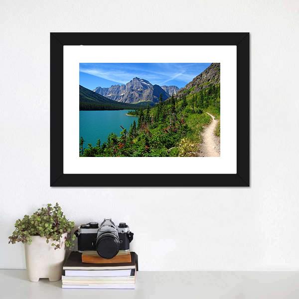 Lake Josephine Canvas Wall Art-1 Piece-Framed Print-20" x 16"-Tiaracle