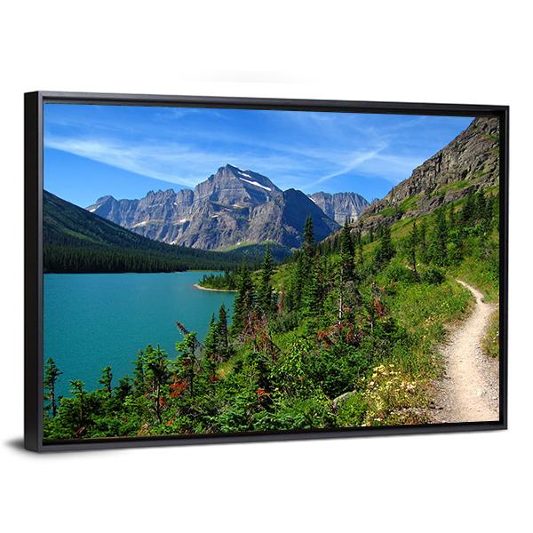 Lake Josephine Canvas Wall Art-3 Horizontal-Gallery Wrap-25" x 16"-Tiaracle