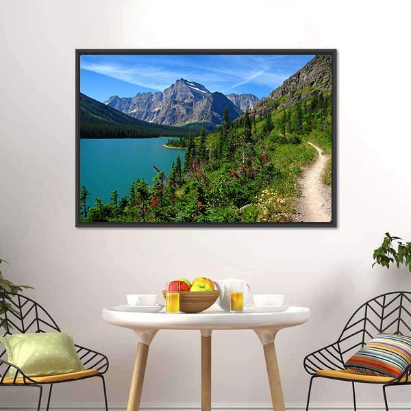 Lake Josephine Canvas Wall Art-3 Horizontal-Gallery Wrap-25" x 16"-Tiaracle