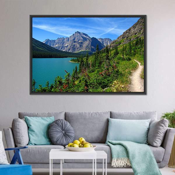 Lake Josephine Canvas Wall Art-3 Horizontal-Gallery Wrap-25" x 16"-Tiaracle