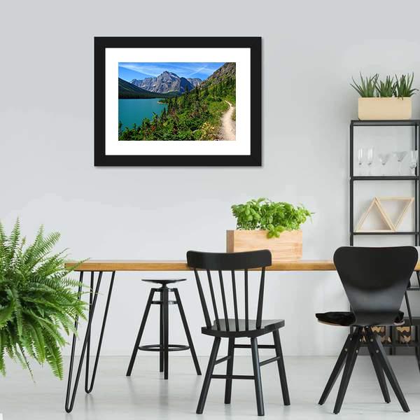 Lake Josephine Canvas Wall Art-1 Piece-Framed Print-20" x 16"-Tiaracle