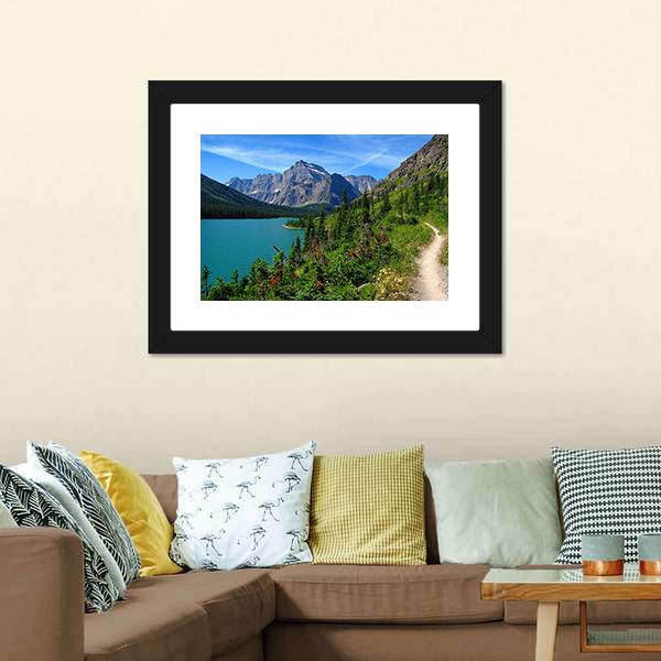 Lake Josephine Canvas Wall Art-3 Horizontal-Gallery Wrap-25" x 16"-Tiaracle