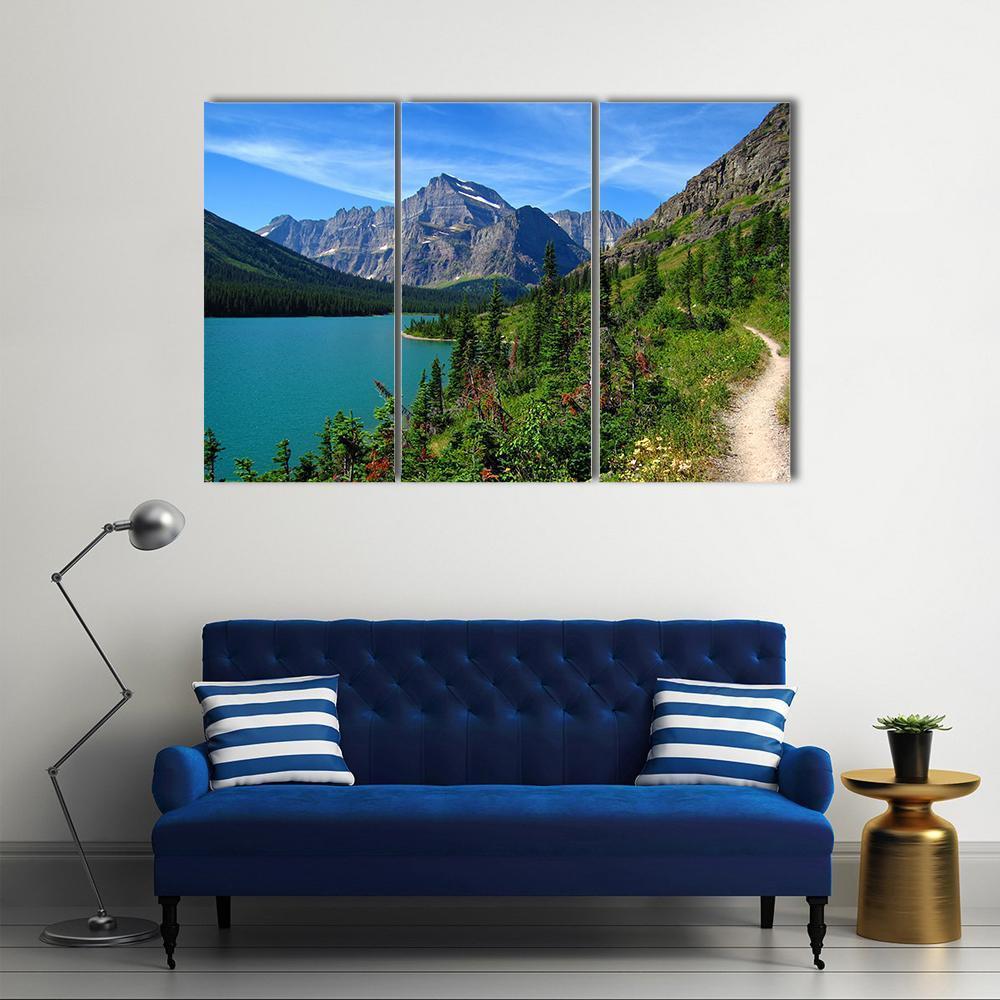 Lake Josephine Canvas Wall Art-3 Horizontal-Gallery Wrap-37" x 24"-Tiaracle
