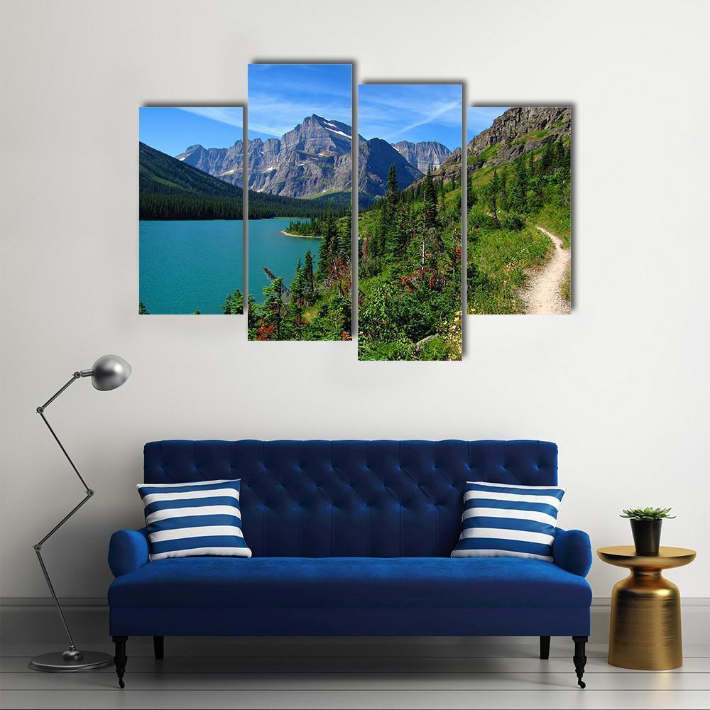 Lake Josephine Canvas Wall Art-4 Pop-Gallery Wrap-50" x 32"-Tiaracle