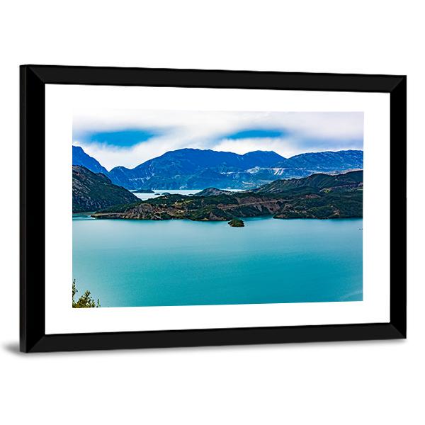 Lake Kremasta Canvas Wall Art-3 Horizontal-Gallery Wrap-25" x 16"-Tiaracle