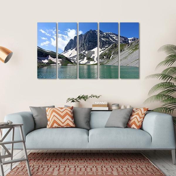 Lake Kseroloutsa Canvas Wall Art-5 Horizontal-Gallery Wrap-22" x 12"-Tiaracle