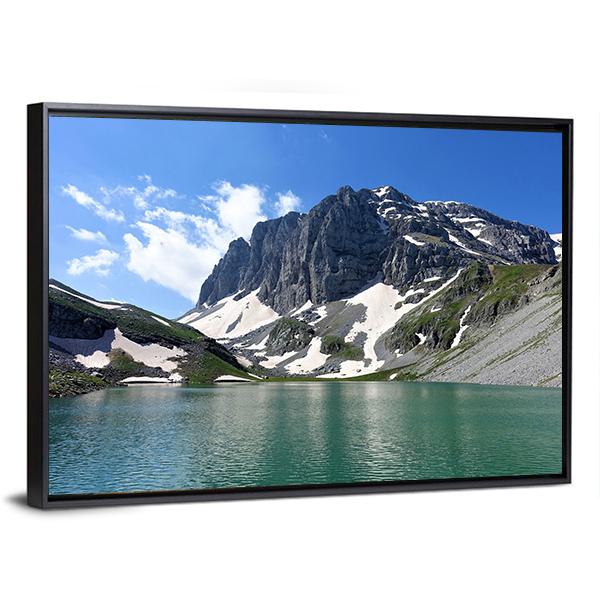 Lake Kseroloutsa Canvas Wall Art-3 Horizontal-Gallery Wrap-25" x 16"-Tiaracle