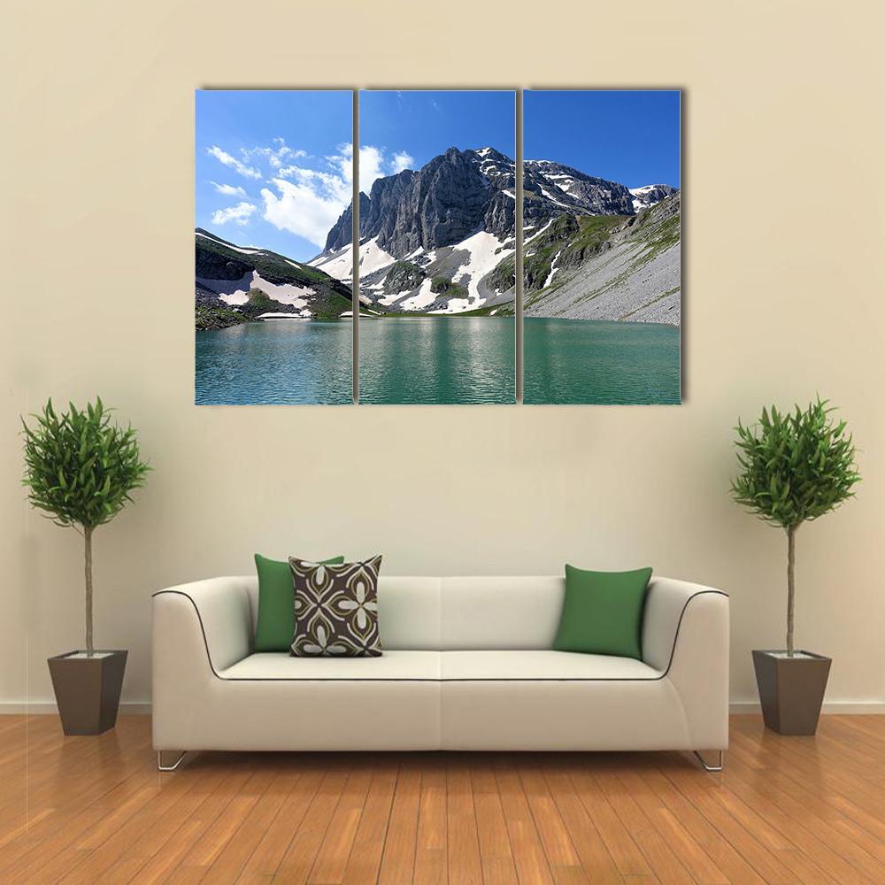 Lake Kseroloutsa Canvas Wall Art-3 Horizontal-Gallery Wrap-37" x 24"-Tiaracle