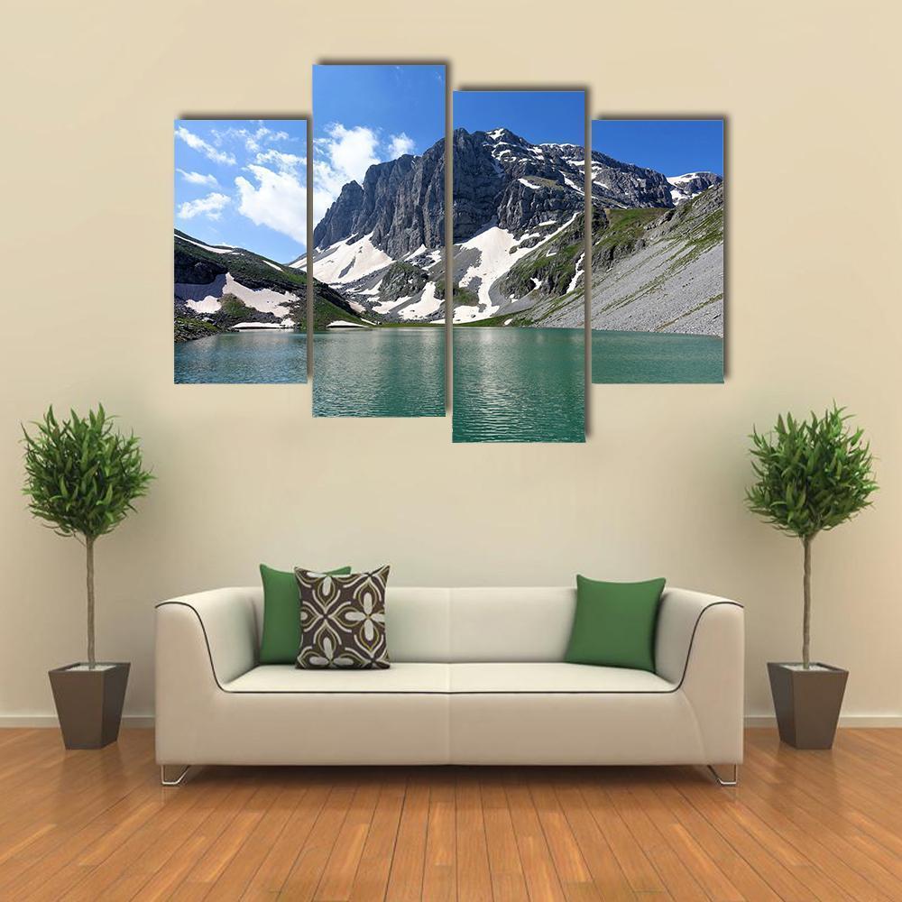 Lake Kseroloutsa Canvas Wall Art-4 Pop-Gallery Wrap-50" x 32"-Tiaracle