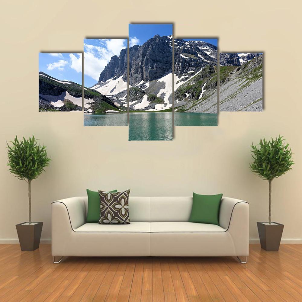 Lake Kseroloutsa Canvas Wall Art-5 Star-Gallery Wrap-62" x 32"-Tiaracle