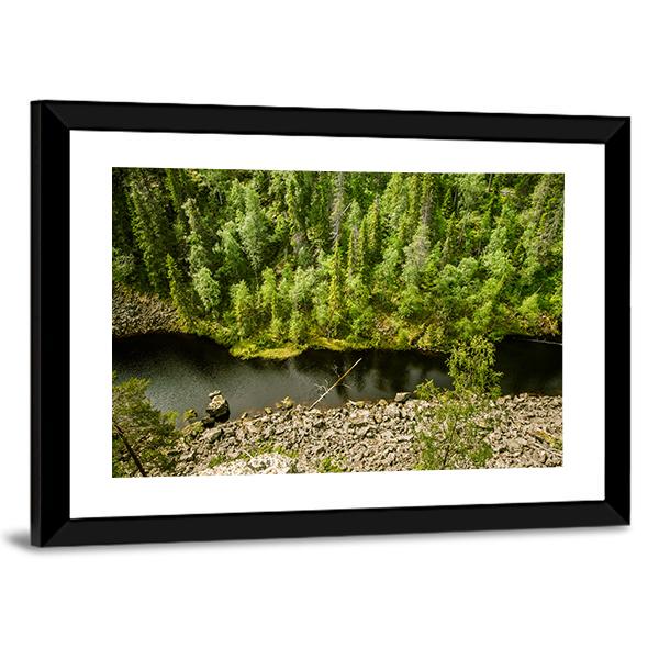 Lake Landscape Finland Canvas Wall Art-3 Horizontal-Gallery Wrap-25" x 16"-Tiaracle