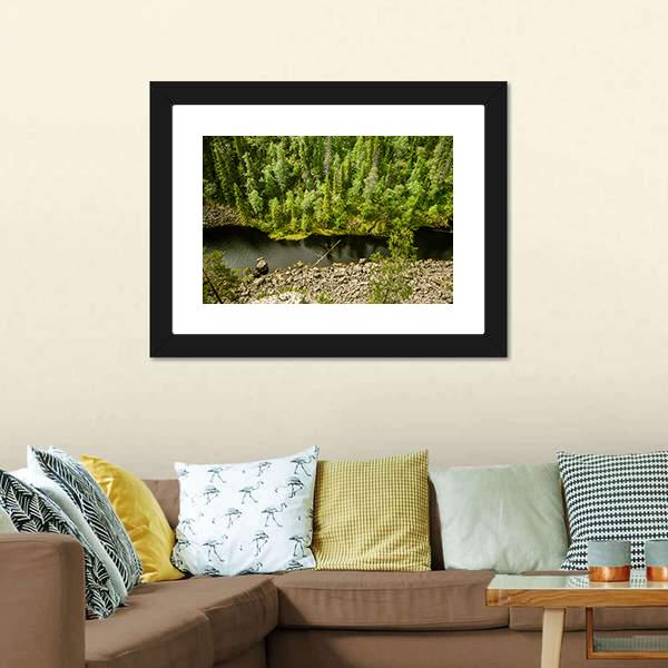 Lake Landscape Finland Canvas Wall Art-3 Horizontal-Gallery Wrap-25" x 16"-Tiaracle