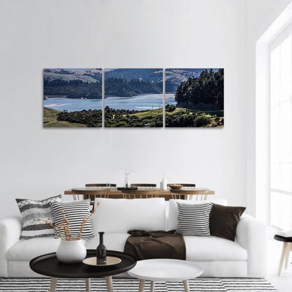 North Island Panoramic Canvas Wall Art-3 Piece-25" x 08"-Tiaracle