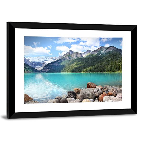 Lake Louise Alberta Canada Canvas Wall Art-5 Horizontal-Gallery Wrap-22" x 12"-Tiaracle