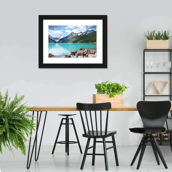 Lake Louise Alberta Canada Canvas Wall Art-5 Horizontal-Gallery Wrap-22" x 12"-Tiaracle