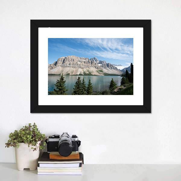 Lake Louise In Alberta Canvas Wall Art-1 Piece-Framed Print-20" x 16"-Tiaracle
