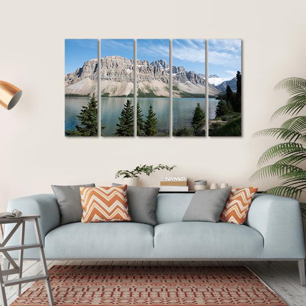 Lake Louise In Alberta Canvas Wall Art-5 Horizontal-Gallery Wrap-22" x 12"-Tiaracle