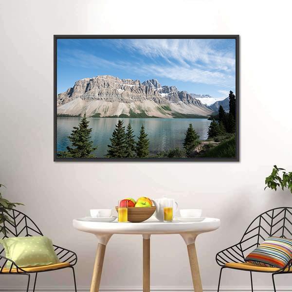 Lake Louise In Alberta Canvas Wall Art-5 Horizontal-Gallery Wrap-22" x 12"-Tiaracle