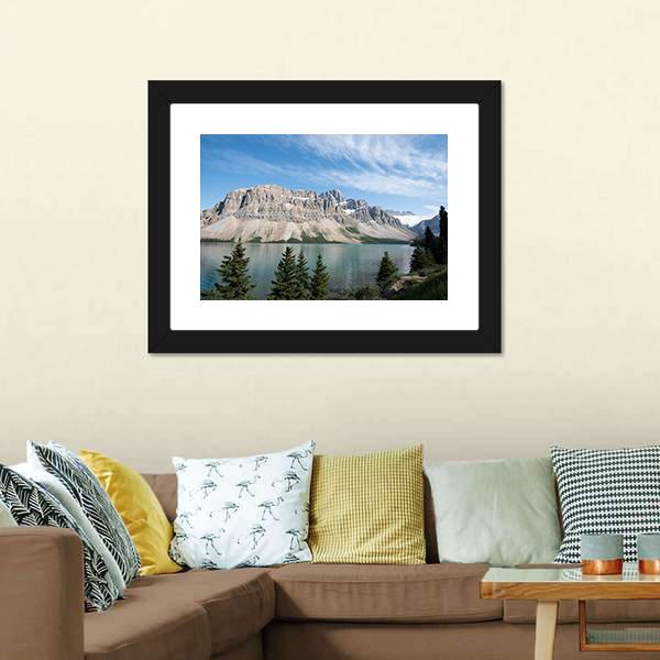 Lake Louise In Alberta Canvas Wall Art-5 Horizontal-Gallery Wrap-22" x 12"-Tiaracle