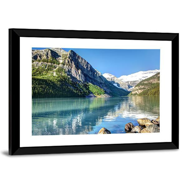 Lake Louise In Canada Canvas Wall Art-3 Horizontal-Gallery Wrap-25" x 16"-Tiaracle