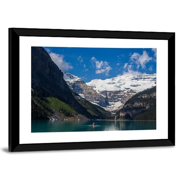 Lake Louise In Summer Canvas Wall Art-3 Horizontal-Gallery Wrap-25" x 16"-Tiaracle
