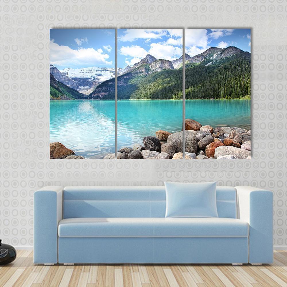 Lake Louise Alberta Canada Canvas Wall Art-4 Pop-Gallery Wrap-50" x 32"-Tiaracle