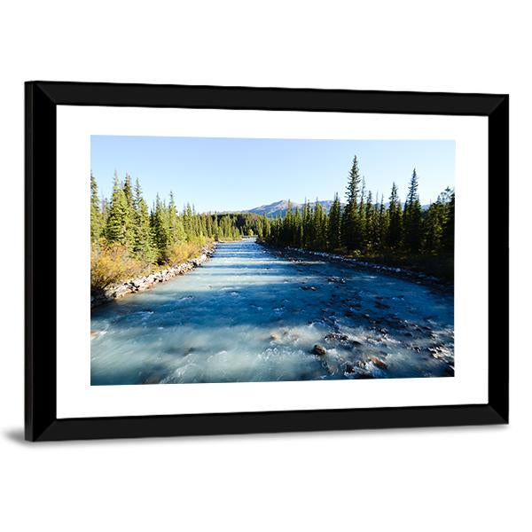 Lake Louise Village Canvas Wall Art-3 Horizontal-Gallery Wrap-25" x 16"-Tiaracle