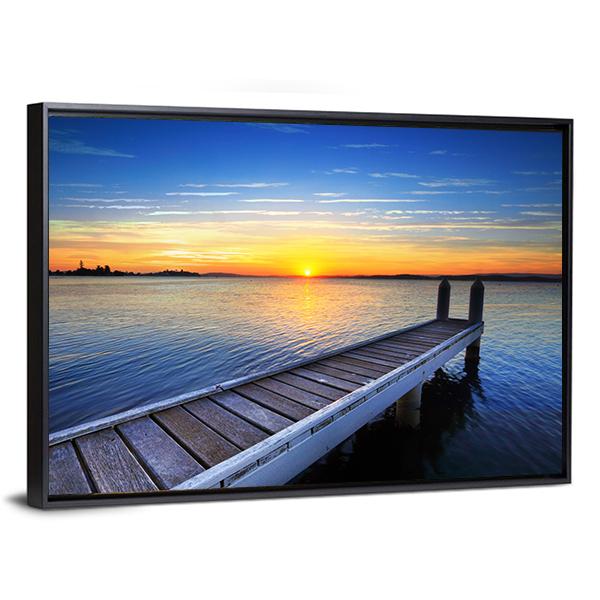 Lake Macquarie Canvas Wall Art-5 Horizontal-Gallery Wrap-22" x 12"-Tiaracle