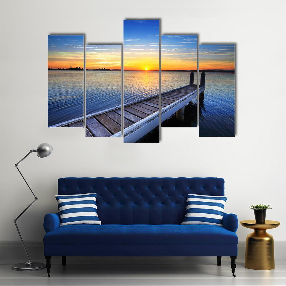 Lake Macquarie Canvas Wall Art-5 Pop-Gallery Wrap-47" x 32"-Tiaracle