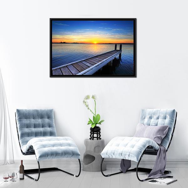 Lake Macquarie Canvas Wall Art-3 Horizontal-Gallery Wrap-25" x 16"-Tiaracle