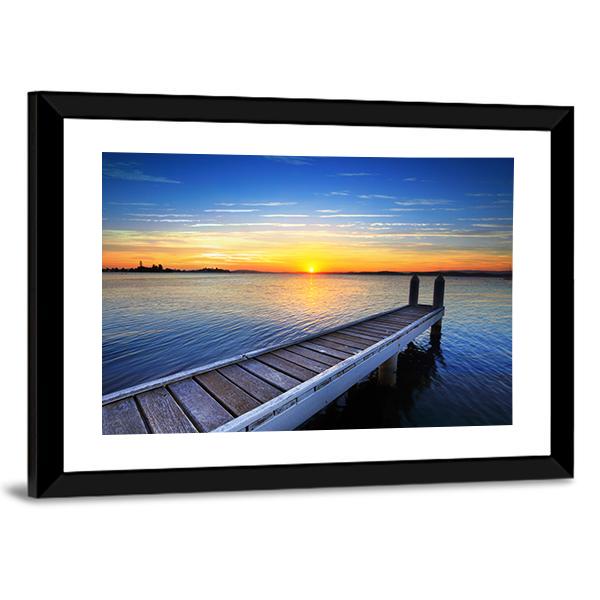Lake Macquarie Canvas Wall Art-3 Horizontal-Gallery Wrap-25" x 16"-Tiaracle