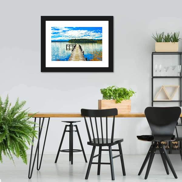 Lake Mahinapua Canvas Wall Art-3 Horizontal-Gallery Wrap-25" x 16"-Tiaracle