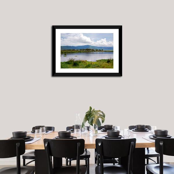 Lake Manyara Canvas Wall Art-3 Horizontal-Gallery Wrap-25" x 16"-Tiaracle
