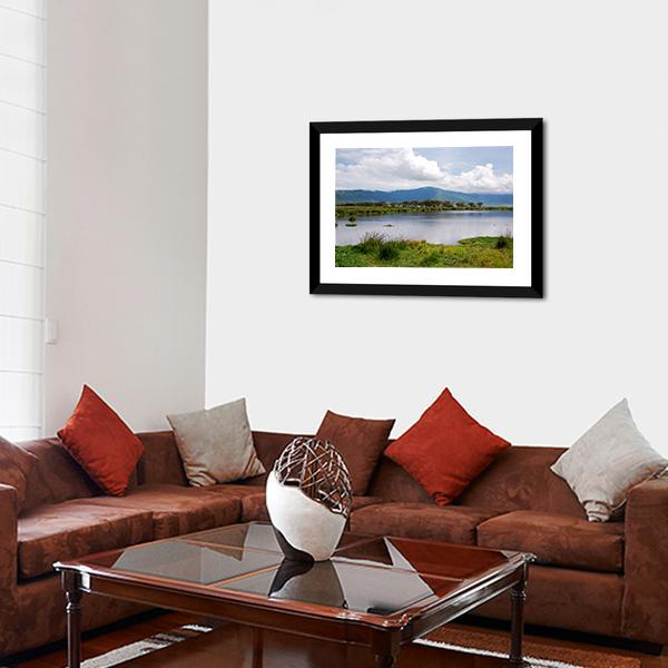 Lake Manyara Canvas Wall Art-3 Horizontal-Gallery Wrap-25" x 16"-Tiaracle