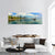 Lake Michigan & Chicago Skyline Panoramic Canvas Wall Art-1 Piece-36" x 12"-Tiaracle