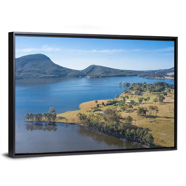 Lake Moogerah Canvas Wall Art-3 Horizontal-Gallery Wrap-25" x 16"-Tiaracle