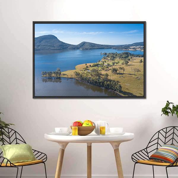 Lake Moogerah Canvas Wall Art-3 Horizontal-Gallery Wrap-25" x 16"-Tiaracle