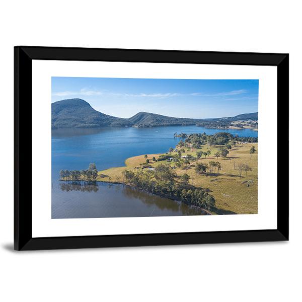 Lake Moogerah Canvas Wall Art-3 Horizontal-Gallery Wrap-25" x 16"-Tiaracle
