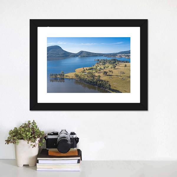 Lake Moogerah Canvas Wall Art-1 Piece-Framed Print-20" x 16"-Tiaracle