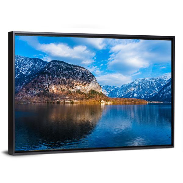 Lake &amp; Mountains Austria Canvas Wall Art-3 Horizontal-Gallery Wrap-25" x 16"-Tiaracle