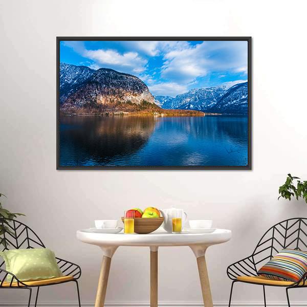 Lake &amp; Mountains Austria Canvas Wall Art-3 Horizontal-Gallery Wrap-25" x 16"-Tiaracle