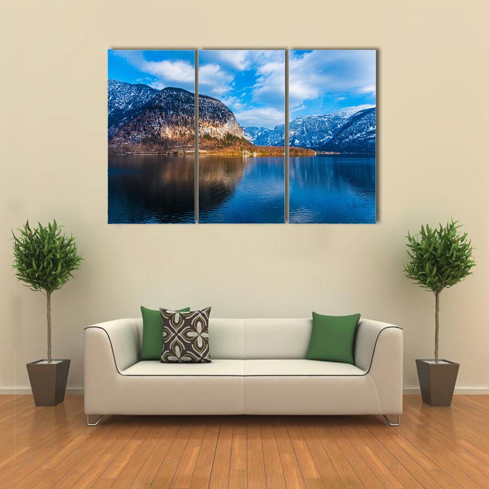 Lake &amp; Mountains Austria Canvas Wall Art-3 Horizontal-Gallery Wrap-37" x 24"-Tiaracle