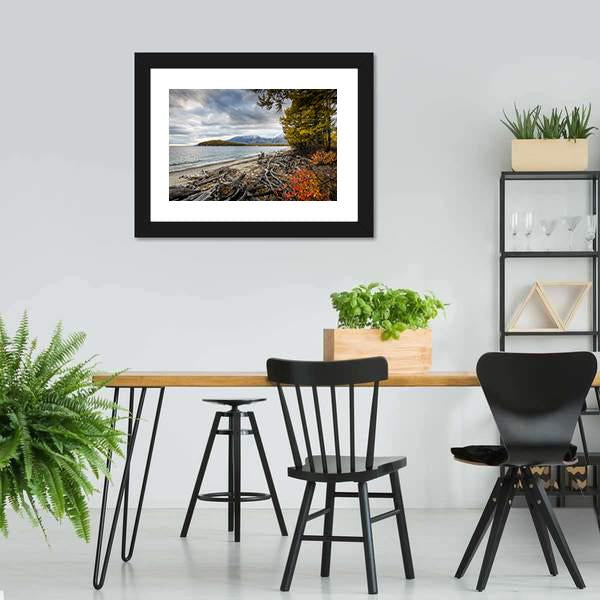 Lake & Mountains Of Siberia Canvas Wall Art-3 Horizontal-Gallery Wrap-25" x 16"-Tiaracle